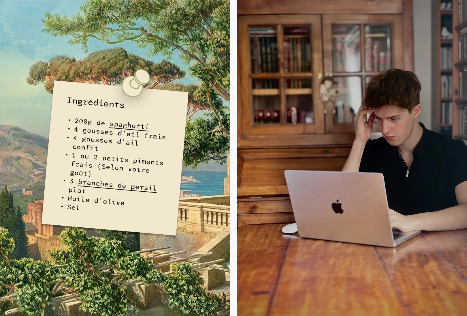 Clément Saint-Hilaire brand designer et UI UX designer en Normandie et à Paris pour le le chef Simone Zanoni et son Club Casa Zanoni